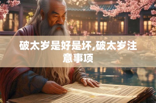 破太岁是好是坏,破太岁注意事项