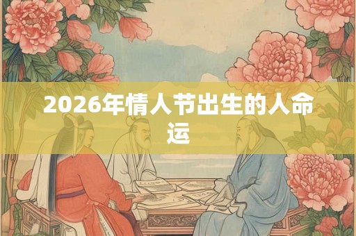 2026年情人节出生的人命运