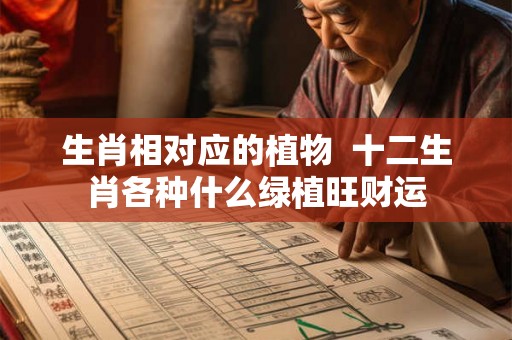生肖相对应的植物  十二生肖各种什么绿植旺财运