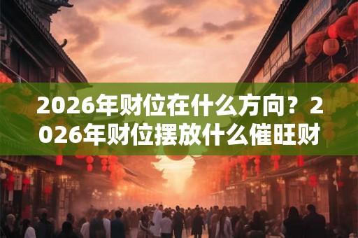 2026年财位在什么方向？2026年财位摆放什么催旺财运？