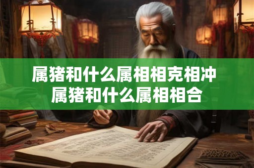 属猪和什么属相相克相冲 属猪和什么属相相合