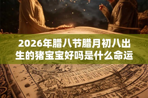 2026年腊八节腊月初八出生的猪宝宝好吗是什么命运？