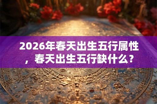2026年春天出生五行属性，春天出生五行缺什么？
