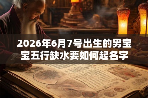 2026年6月7号出生的男宝宝五行缺水要如何起名字