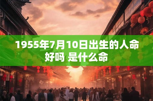1955年7月10日出生的人命好吗 是什么命