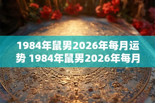 1984年鼠男2026年每月运势 1984年鼠男2026年每月运势怎样