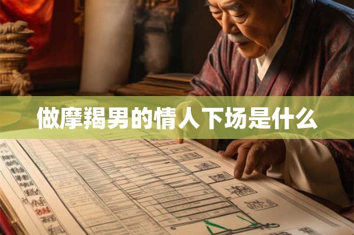 做摩羯男的情人下场是什么