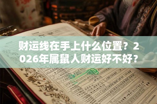 财运线在手上什么位置？2026年属鼠人财运好不好？