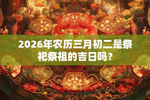 2026年农历三月初二是祭祀祭祖的吉日吗？