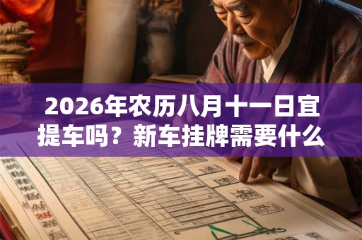 2026年农历八月十一日宜提车吗?新车挂牌需要什么? 2026年农历八月十一日宜提车吗?新车挂牌需要什么?
