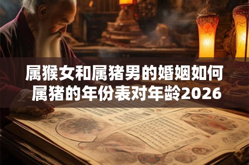 属猴女和属猪男的婚姻如何 属猪的年份表对年龄2026年