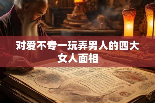 对爱不专一玩弄男人的四大女人面相