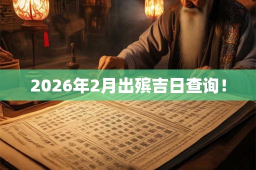 2026年2月出殡吉日查询！