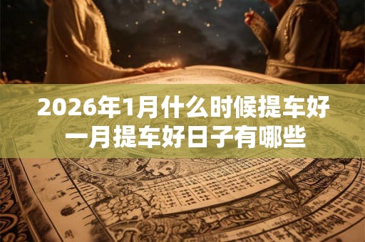 2026年1月什么时候提车好 一月提车好日子有哪些