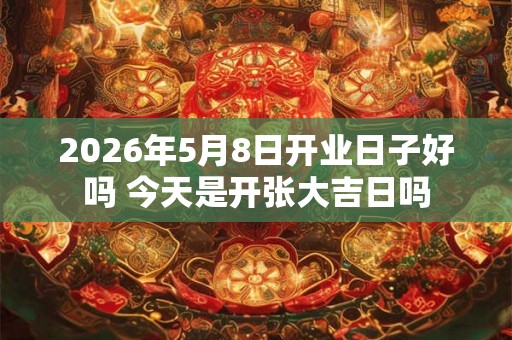2026年5月8日开业日子好吗 今天是开张大吉日吗