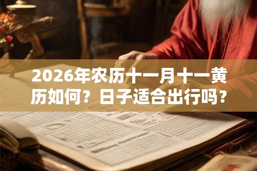 2026年农历十一月十一黄历如何？日子适合出行吗？