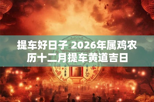 提车好日子 2026年属鸡农历十二月提车黄道吉日