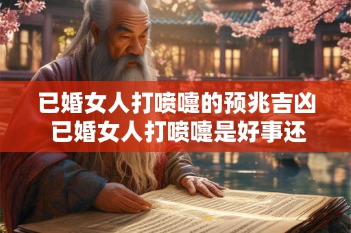 已婚女人打喷嚏的预兆吉凶 已婚女人打喷嚏是好事还是坏事预示什么吉凶