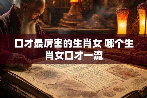口才最厉害的生肖女 哪个生肖女口才一流 口才最厉害的生肖女 哪个生肖女口才一流