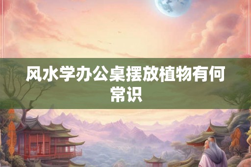 风水学办公桌摆放植物有何常识