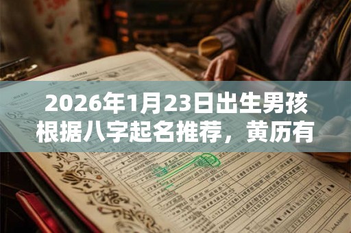 2026年1月23日出生男孩根据八字起名推荐,黄历有何宜忌? 2026年1月23日出生男孩根据八字起名推荐,黄历有何宜忌?