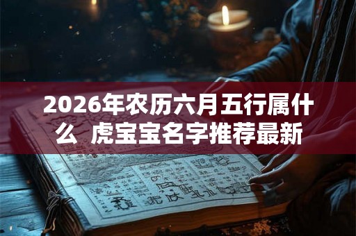 2026年农历六月五行属什么  虎宝宝名字推荐最新