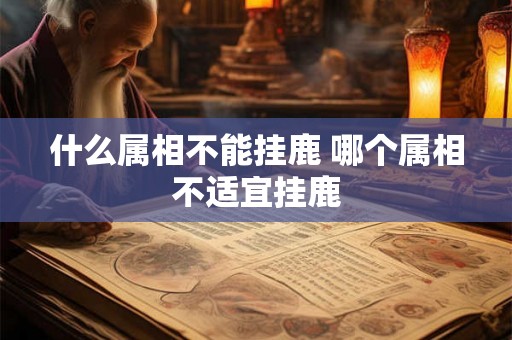 什么属相不能挂鹿 哪个属相不适宜挂鹿