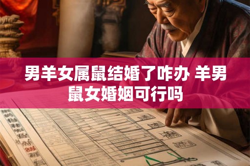 男羊女属鼠结婚了咋办 羊男鼠女婚姻可行吗 男羊女属鼠结婚了咋办 羊男鼠女婚姻可行吗