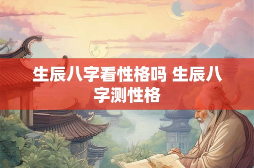 生辰八字看性格吗 生辰八字测性格