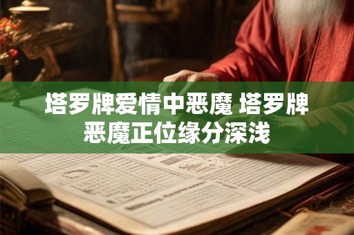 塔罗牌爱情中恶魔 塔罗牌恶魔正位缘分深浅 塔罗牌爱情中恶魔 塔罗牌恶魔正位缘分深浅