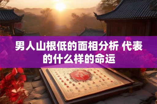 男人山根低的面相分析 代表的什么样的命运