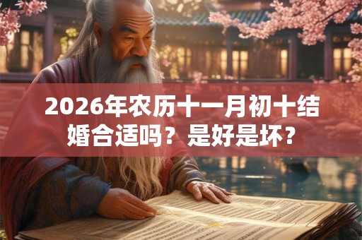 2026年农历十一月初十结婚合适吗？是好是坏？