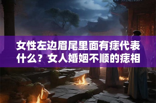 女性左边眉尾里面有痣代表什么?女人婚姻不顺的痣相解析! 女性左边眉尾里面有痣代表什么?女人婚姻不顺的痣相解析!