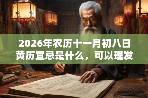 2026年农历十一月初八日黄历宜忌是什么，可以理发吗？
