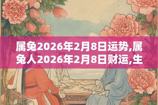 属兔2026年2月8日运势,属兔人2026年2月8日财运,生肖兔2026年2月8日运势