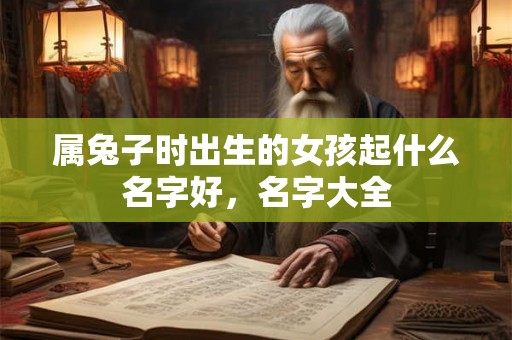 属兔子时出生的女孩起什么名字好，名字大全
