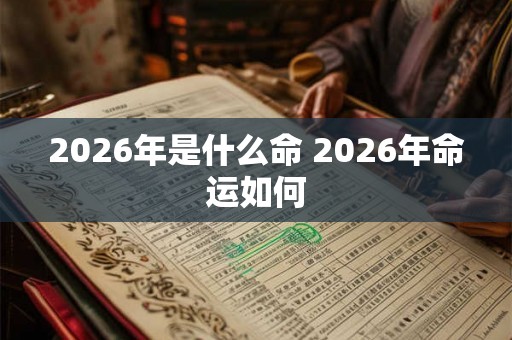 2026年是什么命 2026年命运如何 2026年是什么命 2026年命运如何