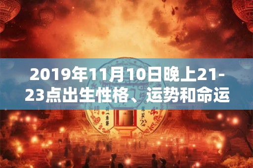 2019年11月10日晚上21-23点出生性格、运势和命运