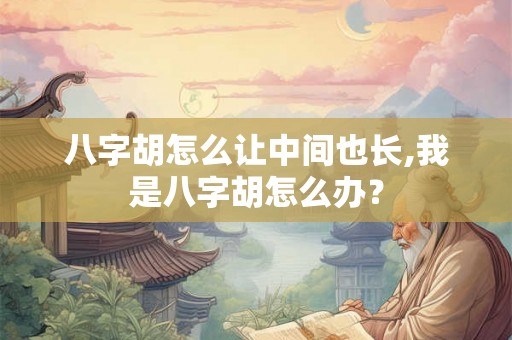 八字胡怎么让中间也长,我是八字胡怎么办？