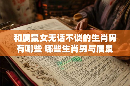 和属鼠女无话不谈的生肖男有哪些 哪些生肖男与属鼠女志同道合