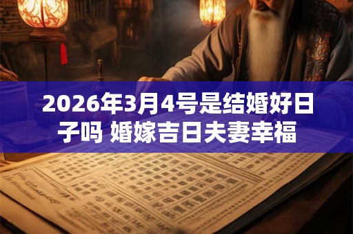 2026年3月4号是结婚好日子吗 婚嫁吉日夫妻幸福