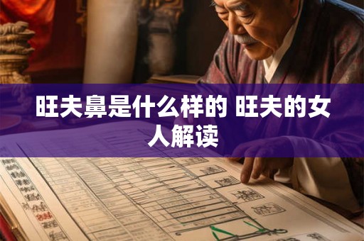 旺夫鼻是什么样的 旺夫的女人解读
