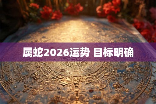 属蛇2026运势 目标明确