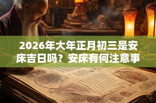2026年大年正月初三是安床吉日吗？安床有何注意事项？