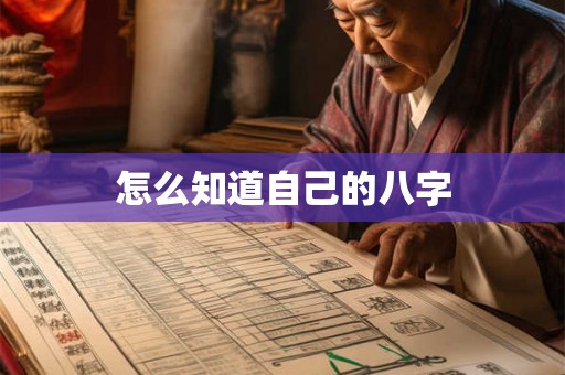 怎么知道自己的八字