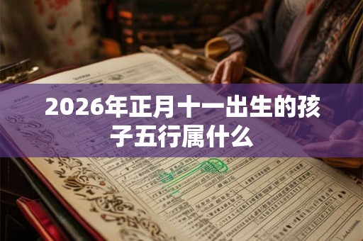 2026年正月十一出生的孩子五行属什么