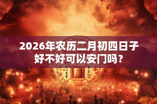 2026年农历二月初四日子好不好可以安门吗？