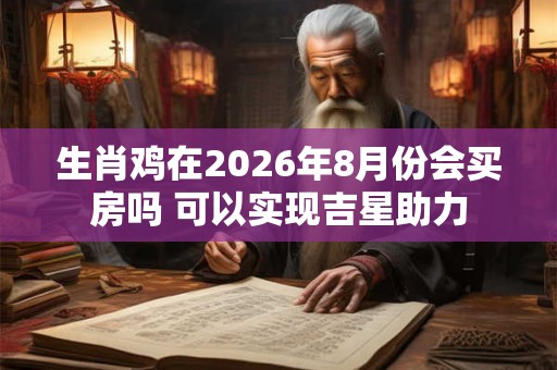 生肖鸡在2026年8月份会买房吗 可以实现吉星助力