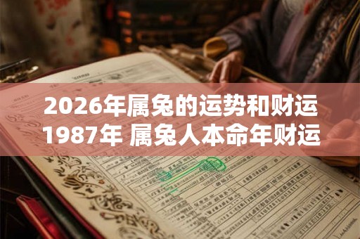 2026年属兔的运势和财运1987年 属兔人本命年财运好吗
