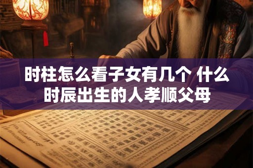 时柱怎么看子女有几个 什么时辰出生的人孝顺父母